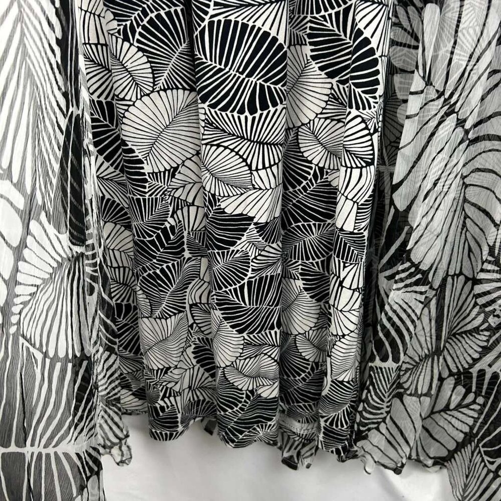 NWT Soft Surroundings Women's 1X Miami Beach Maxi Dress Black/White - Picture 15 of 16